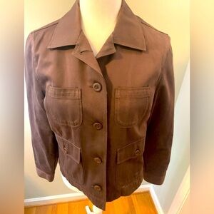L.L. Bean brown cotton jacket, size SP